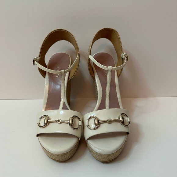 GUCCI white wedges size 36 - Picture 2 of 6